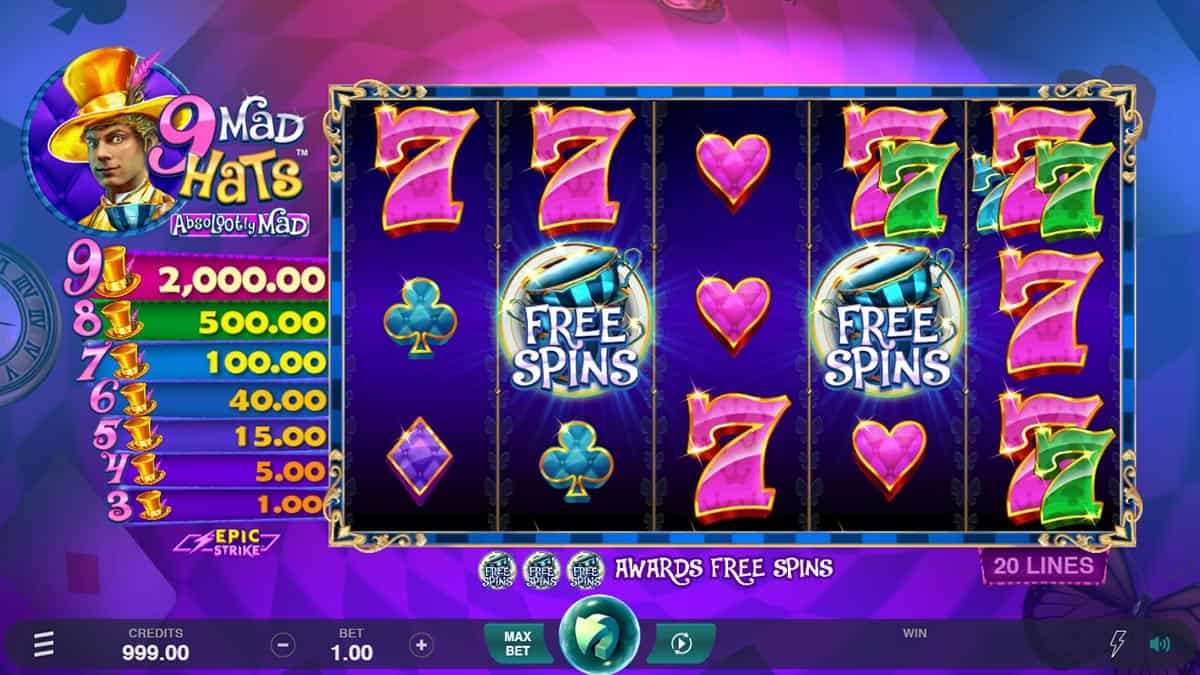 9 Mad Hats Slot