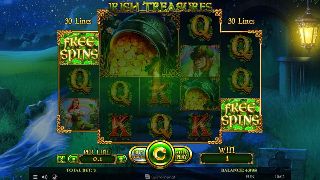 Irish Treasures Slot Spinomenal