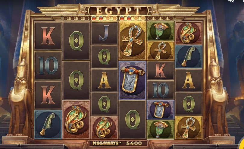 Egypt Megaways slot red tiger