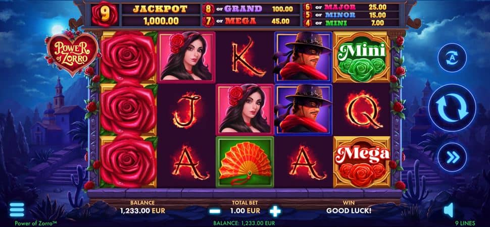 Power of Zorro slot netgame