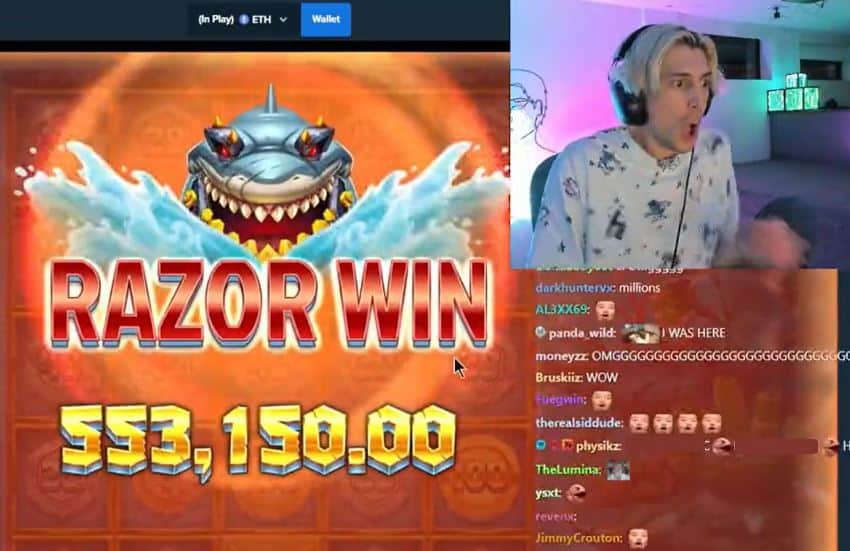 xQc Razor xQc won half a million dollars