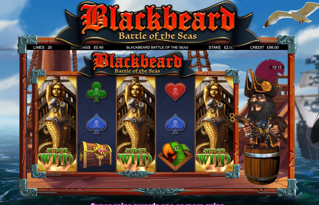 Blackbeard Battle of the Seas Free Slot Demo