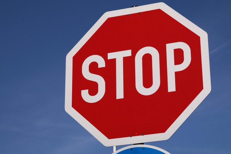 stop sign red light