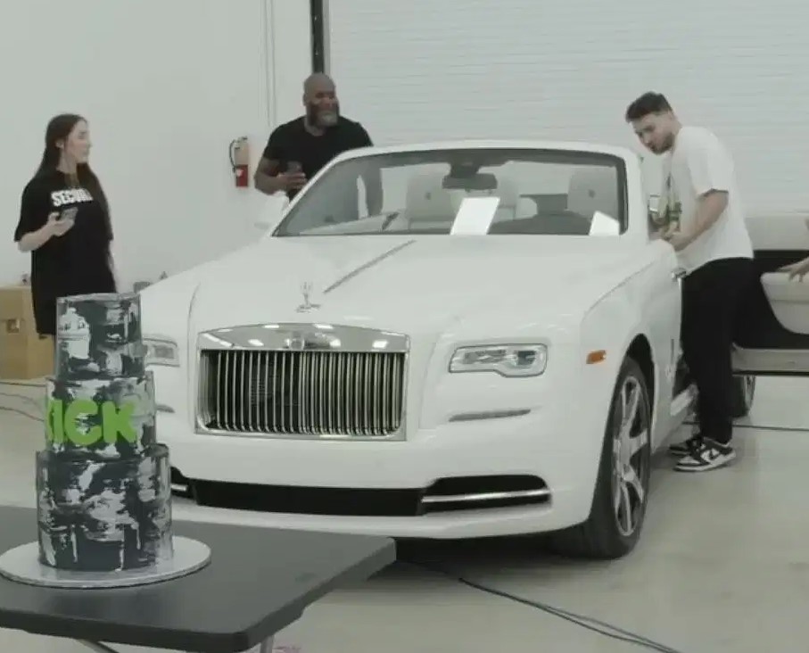 Kick CEO Gives Adin Ross Rolls Royce as Birthday Present