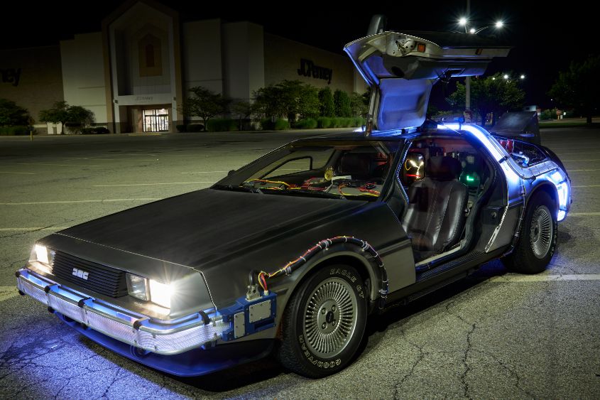 Mit Knossis DeLorean „Zurück in die Zukunft“