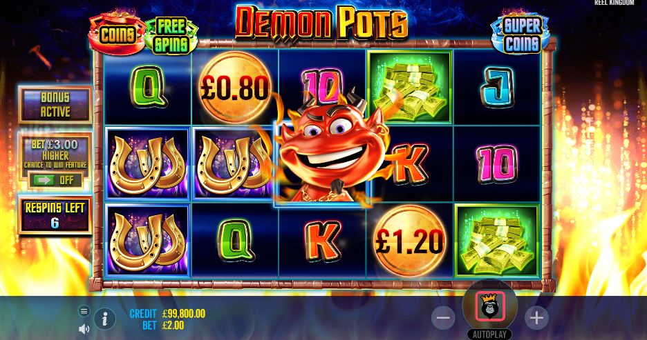 Demon Pots Demo Slot – Infos, RTP und Höchstgewinn