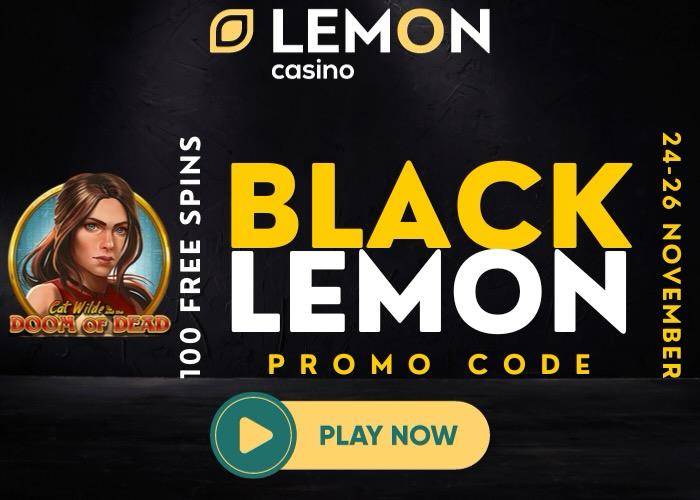 Black Lemon no deposit promo 100 FS