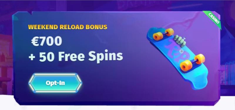 Casombie weekend reload bonus