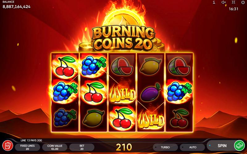 endorphina  burning coins slot