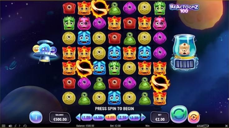 Reactoonz 100 PlaynGo slot