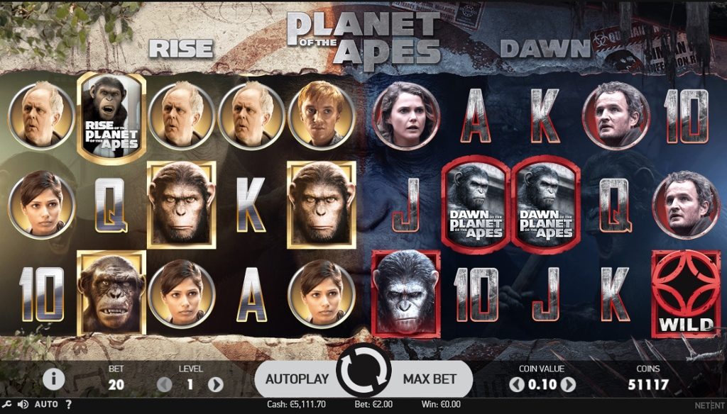 Planet of the APes branded slot