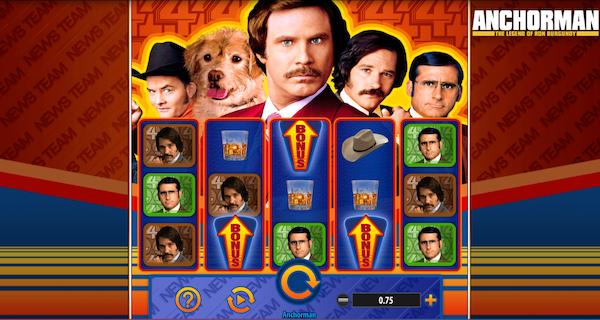 Ron burgundy branded slot