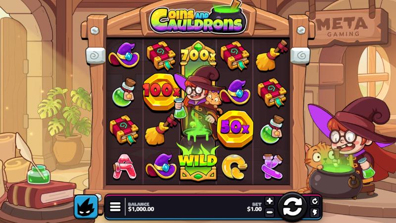 Coins and Culdrons Slot MEta Gaming